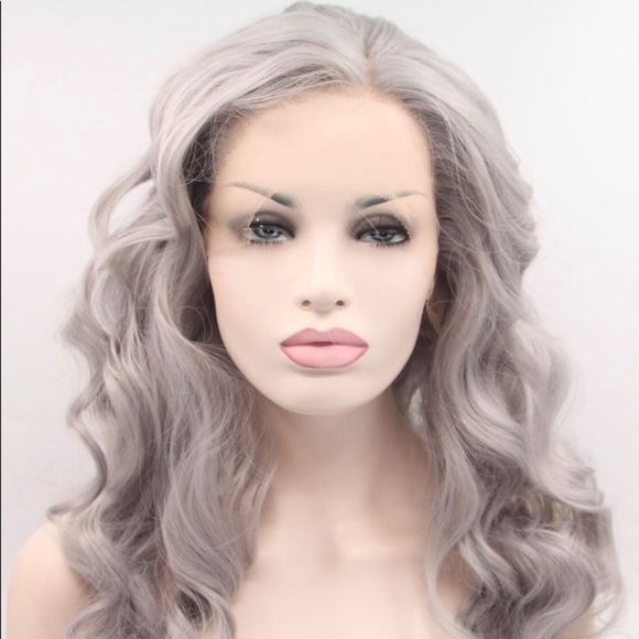 ?ABBY 22” ASH GREY  WAVY LACE-FRONT  WIG? *NWT* main image 5